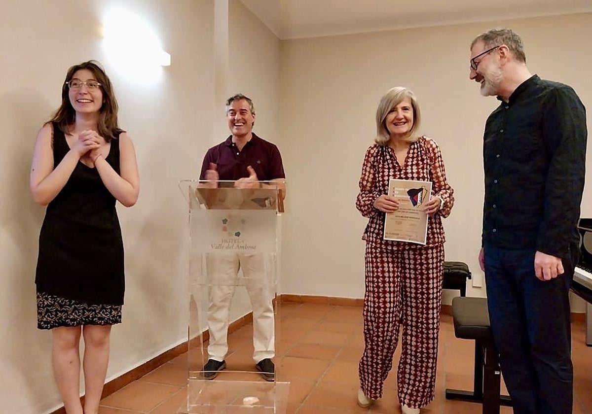 La pianista Sofía Meladze Shenguela recibe el premio del I Festival Internacional de Piano del Valle del Ambroz