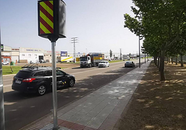 El radar está ubicado en la avenida de Europa.