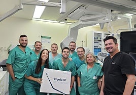 Equipo del hospital emeritense.