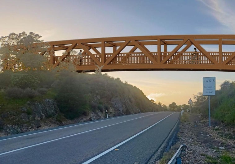 Una empresa portuguesa construirá la pasarela de madera sobre la N-630 en Plasencia
