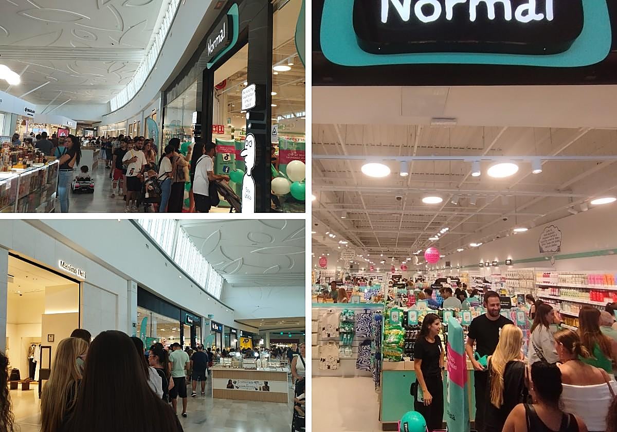 Colas en la nueva tienda NORMAL en El Faro