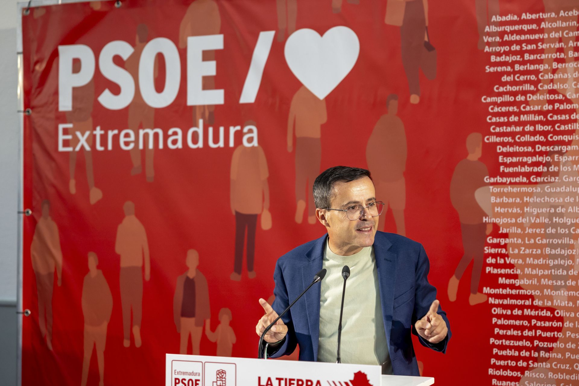El secretario general del PSOE de Extremadura, Miguel Ángel Gallardo