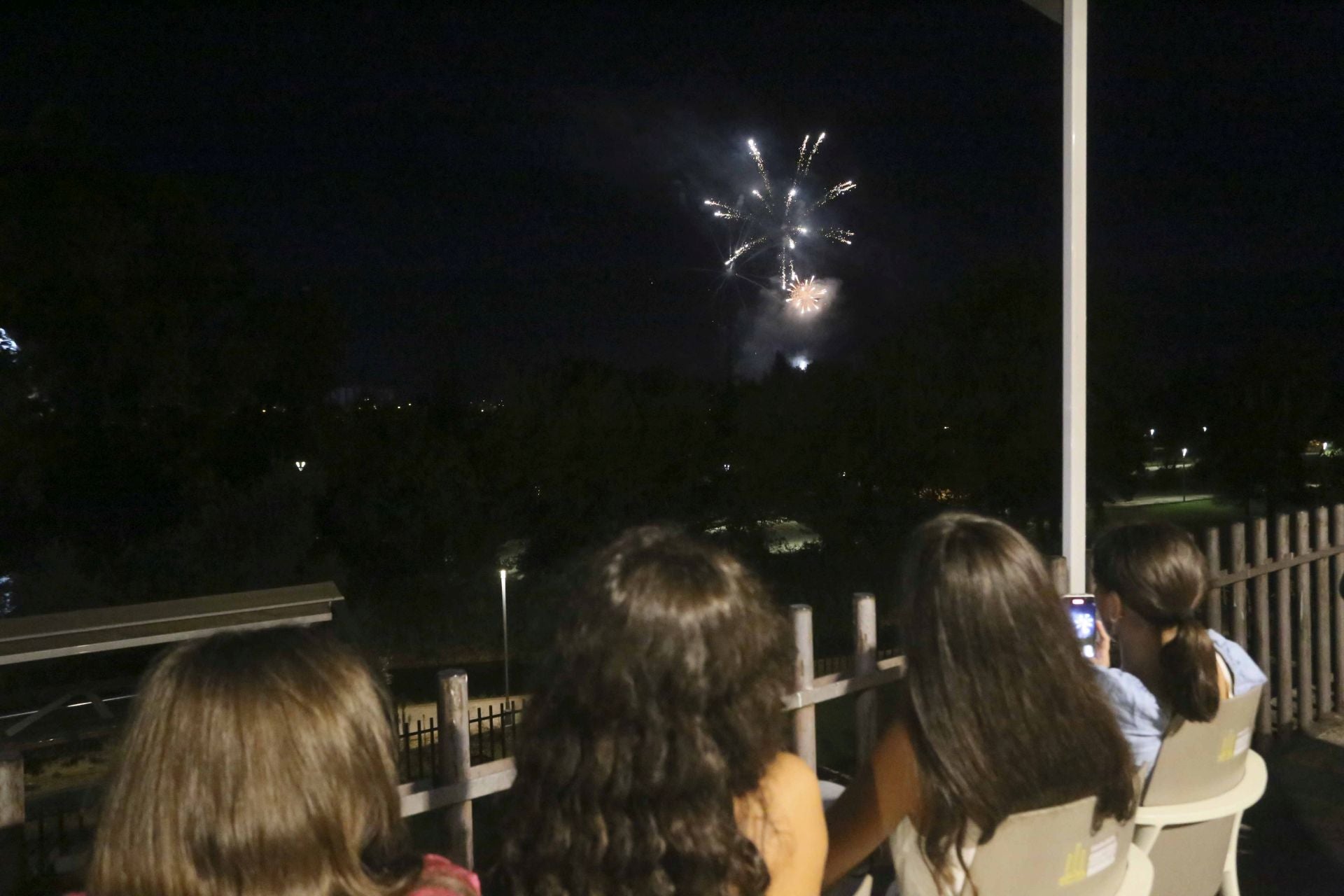 Fuegos artificiales para despedir la Feria de Mérida