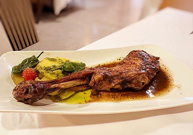 Paletilla de cabrito.