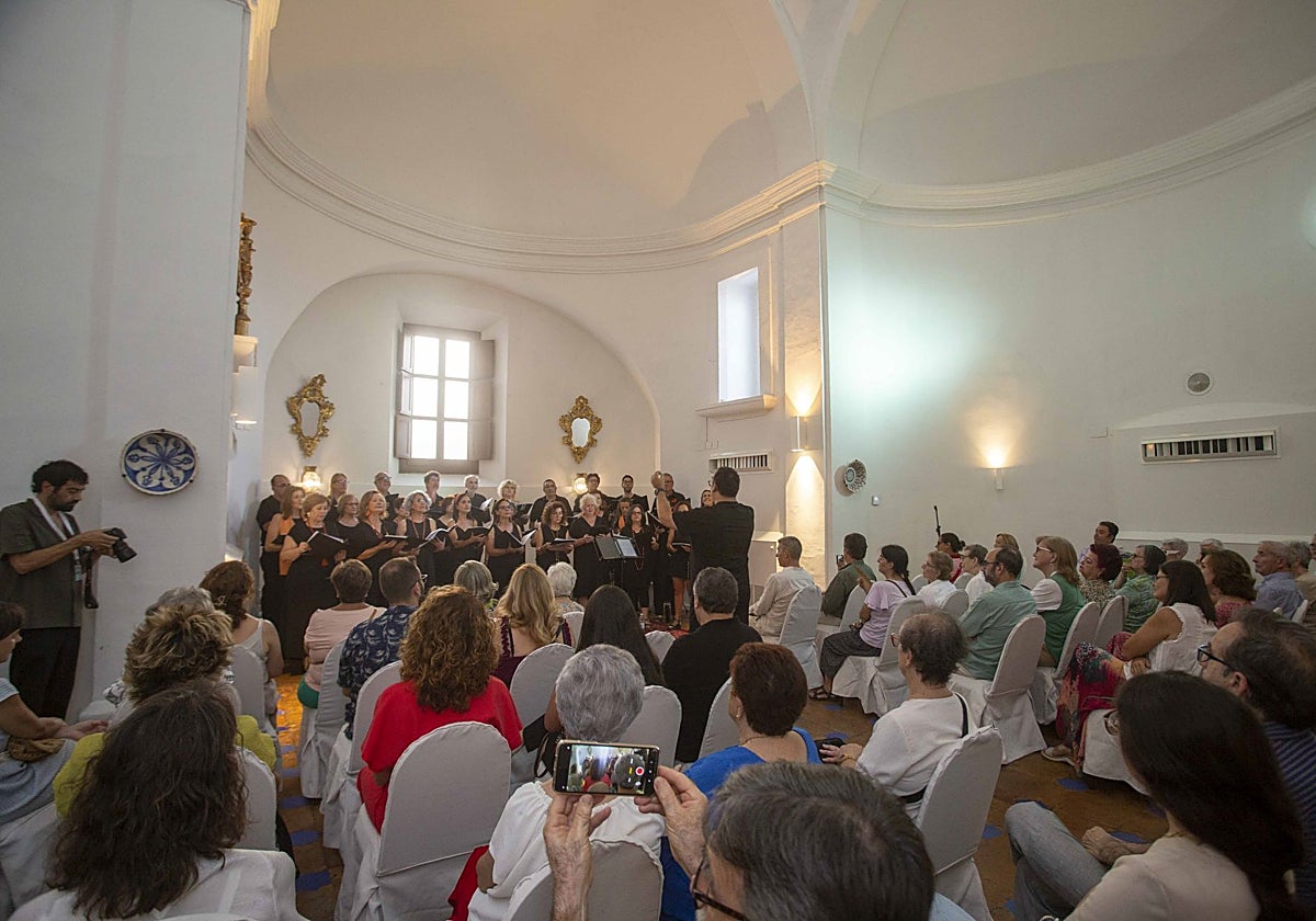 Concierto de corales el pasado año en el Parador de Mérida.