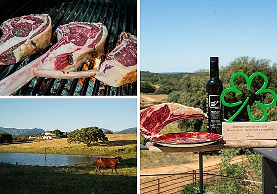 Imágenes del hotel rural y su asador