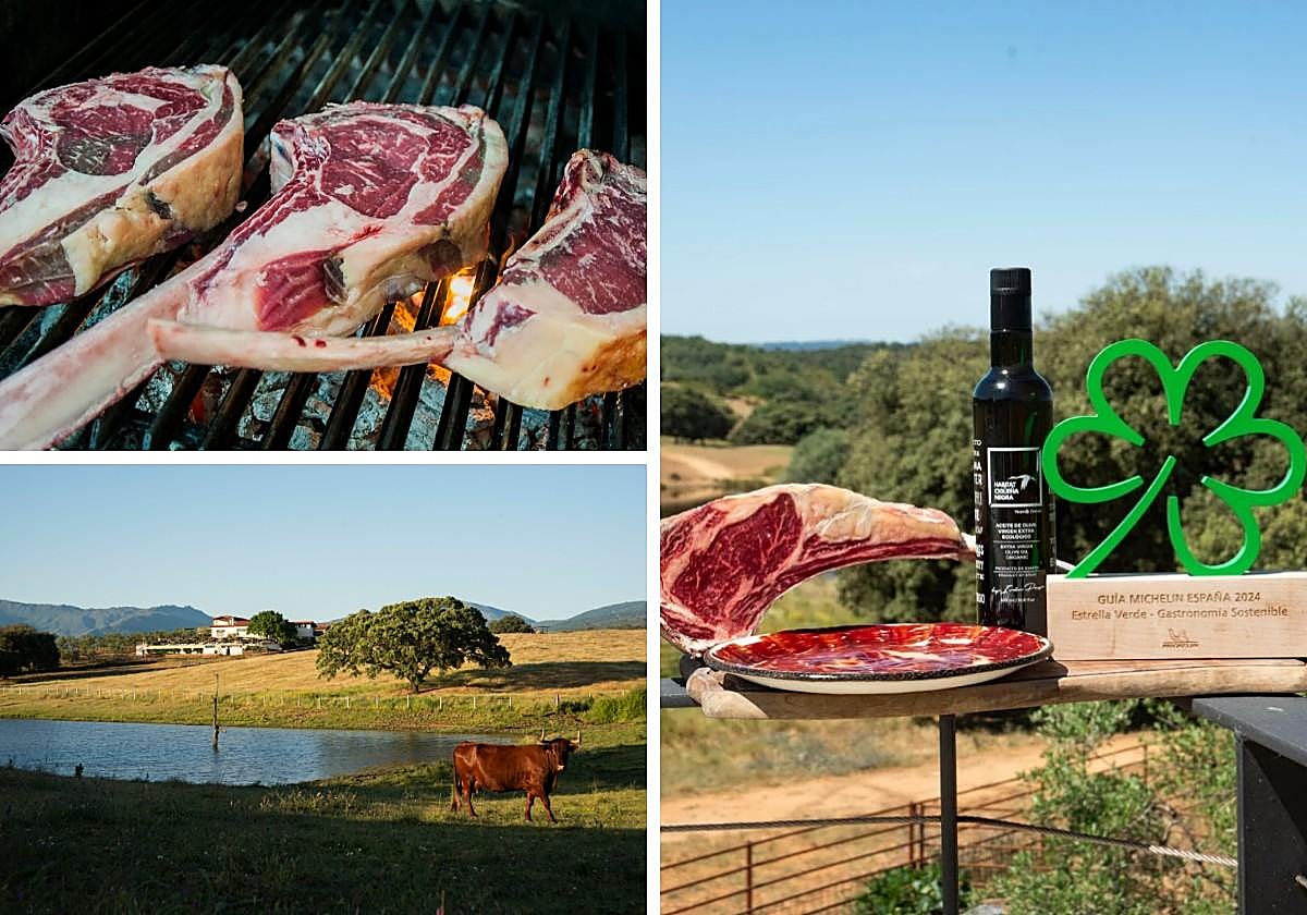 Imágenes del hotel rural y su asador