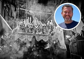 La fotografía premiada del certamen, arriba a la derecha su autor, Miguel A. Naharro.