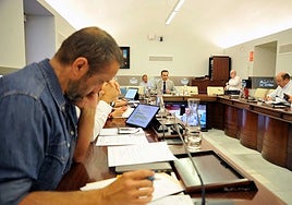 Comisión de Agricultura y Ganadería, esta mañana en la Asamblea de Extremadura.