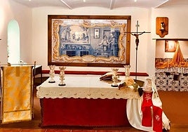 Capilla de Olivenza en la que se obró el Milagro del Arroz, en lo que antes era la cocina del Hogar de Nazaret.