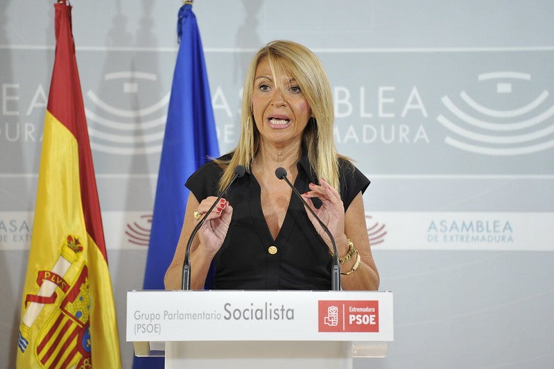 La portavoz del Grupo Parlamentario Socialista, Piedad Álvarez.