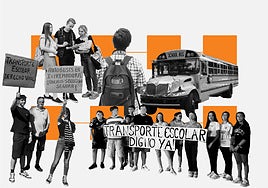 Escolares sin transporte público para llegar a los centros educativos