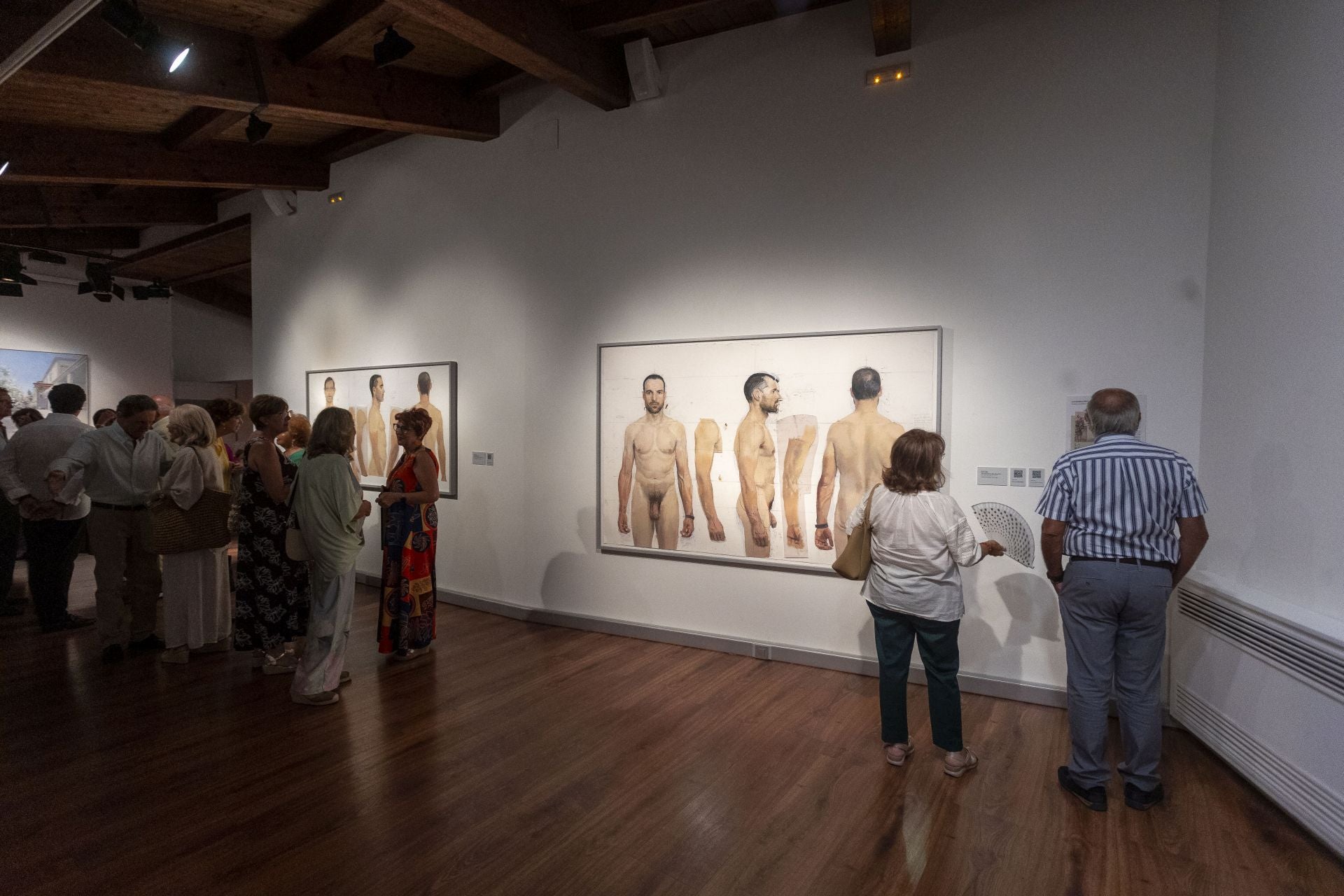 Boceto para una escultura de un desnudo masculino del artista Antonio López. 