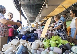 Ambiente en la primera jornada de la feria de San Mateo de Elvas.