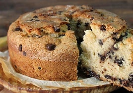 Bizcocho casero con chocolate