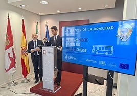 Pedro Muriel y Ángel Órgaz en la rueda de prensa de este viernes.