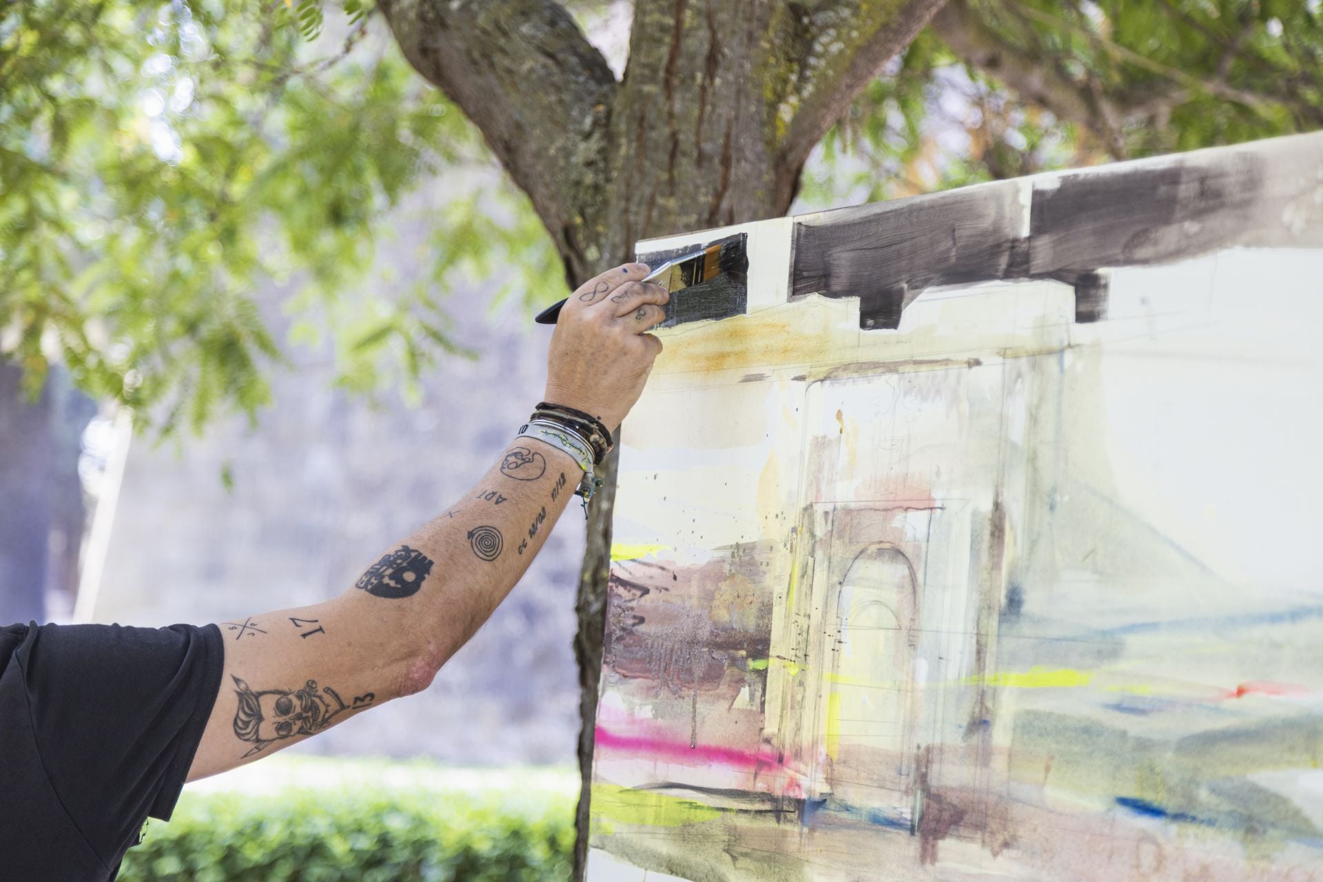 Así son los cuadros de la 26 edición del concurso al aire libre de Badajoz