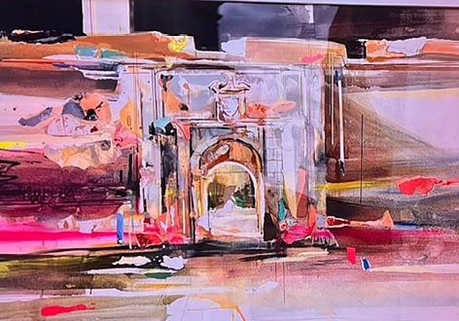 El cuadro de Pepe Bonaño terminado.