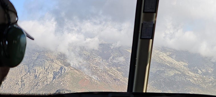 Incendio en Valverde de la Vera.