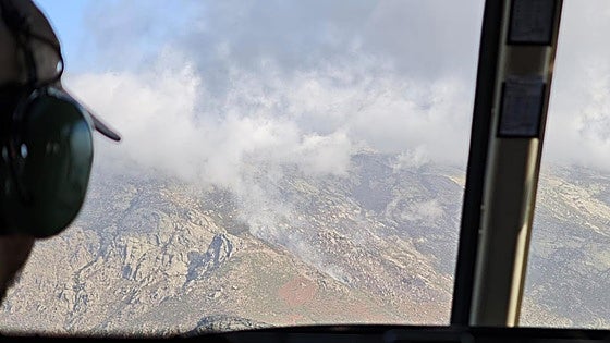 El Infoex desactiva el nivel 1 por el incendio forestal de Valverde de la Vera