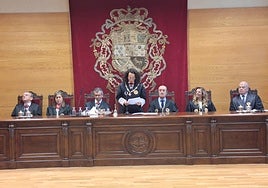 La presidenta del Tribunal Superior de Justicia de Extremadura, María Félix Tena Aragón, en la Apertura del Año Judicial 2025-2026.