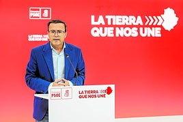 Miguel Ángel Gallardo, secretario general del PSOE de Extremadura.