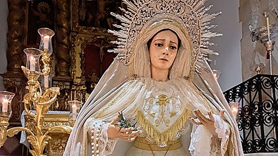 La Virgen de la Paz saldrá con nuevo palio para su procesión extraordinaria por las calles de Jerez