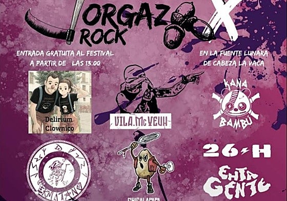 El cartel del Festival Jorgazo Rock se ha presentado este miércoles en la Diputación de Badajoz.