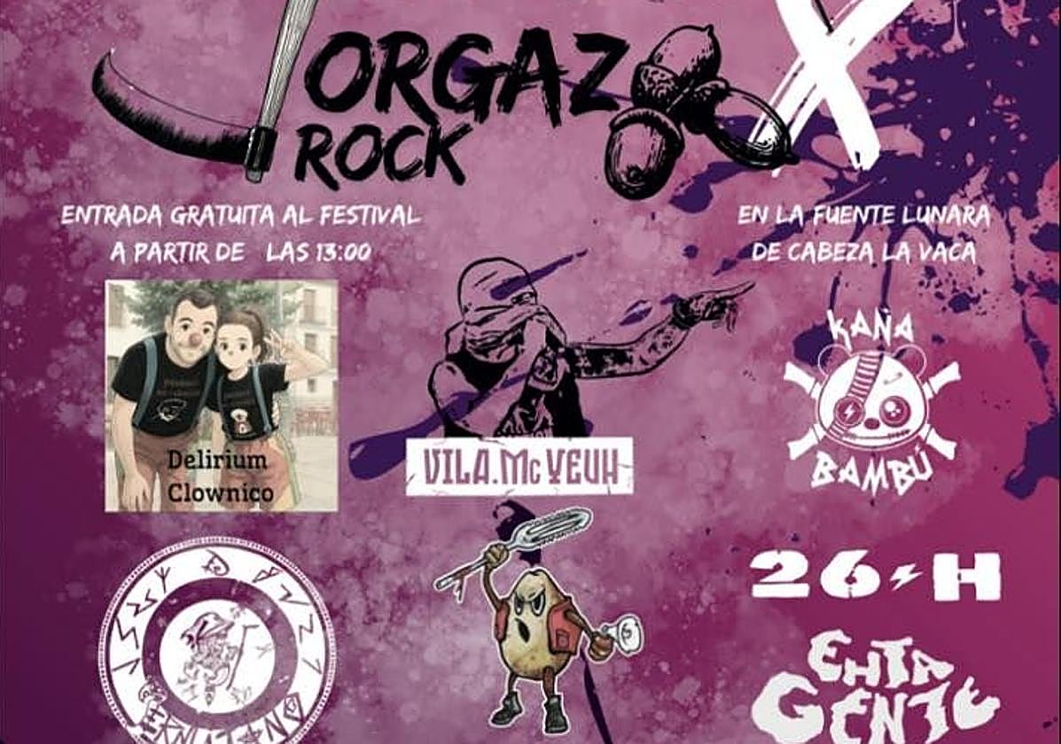El cartel del Festival Jorgazo Rock se ha presentado este miércoles en la Diputación de Badajoz.