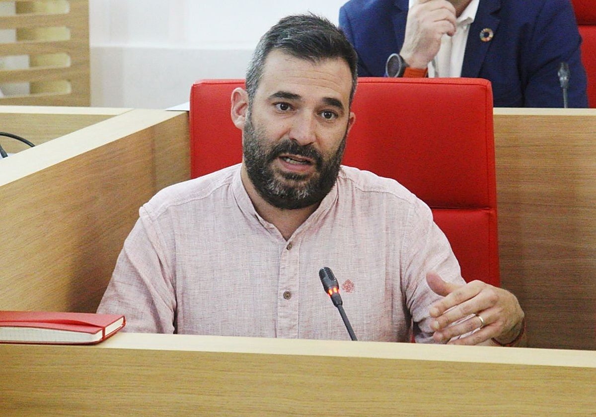 Felipe González, delegado de Seguridad Ciudadana, en el Pleno de esta mañana.