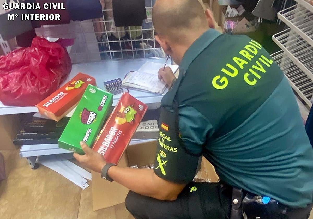 Trabajo de inspección de los agentes.