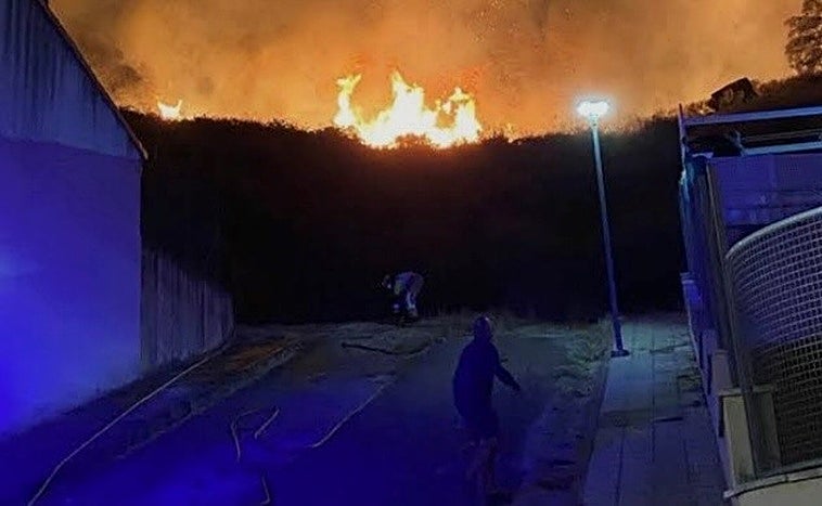 Incendio en Navalmoral de la Mata.