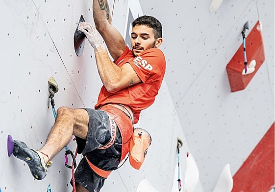 Alberto Ginés durante la competición en el Mundial de Seúl.