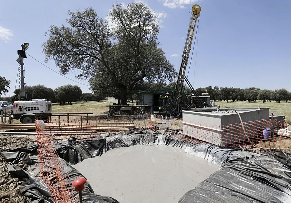 Prospecciones en el yacimiento Las Navas de Cañaveral en mayo de 2020.