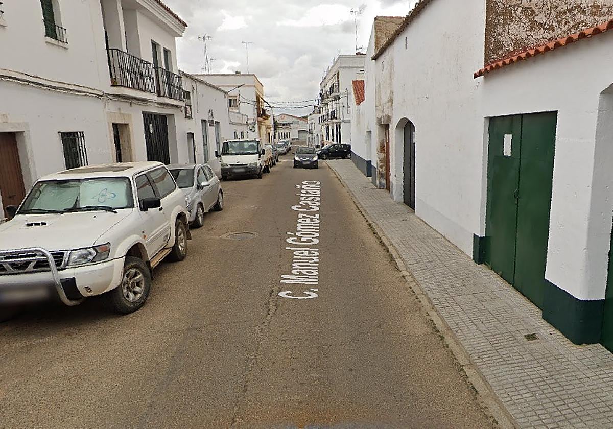 Imagen de la calle Manuel Gómez Castaño proporcionada por Street View.
