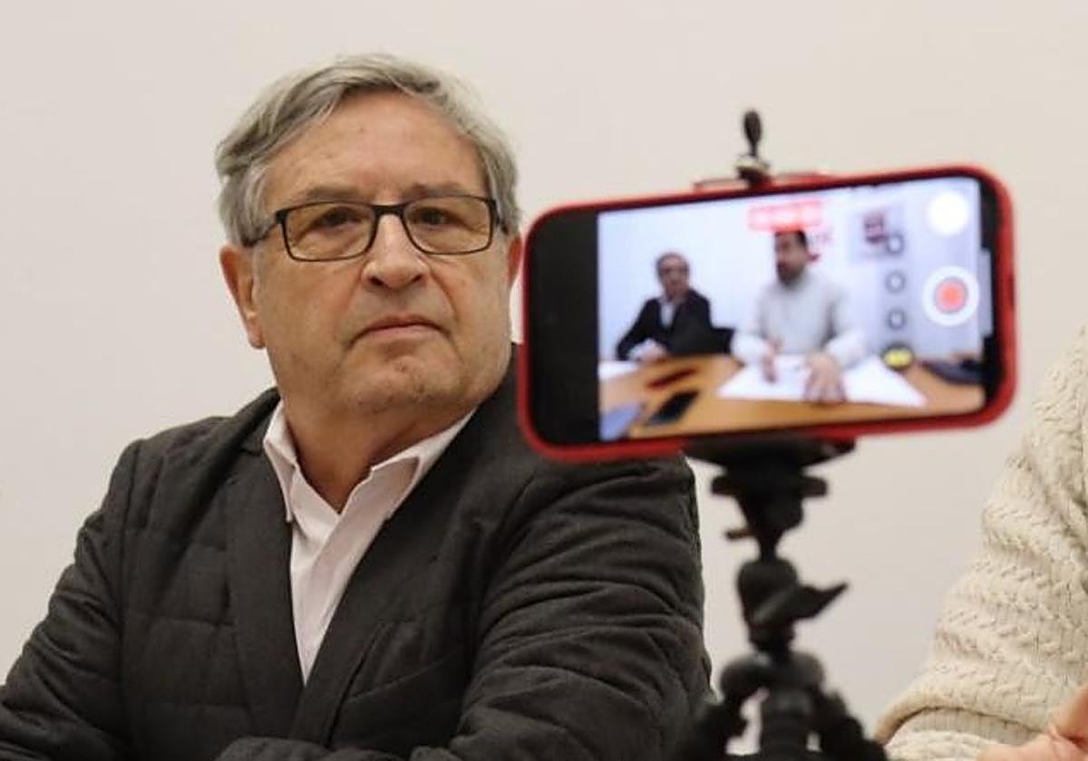 Roberto Rubiolo en una comparecencia junto a su compañero Alfredo Moreno.