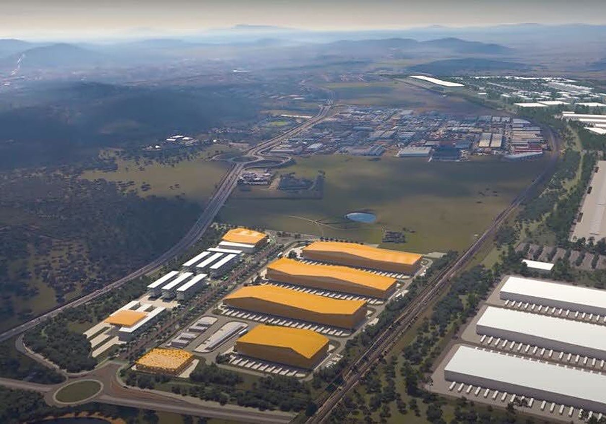 El centro de procesamiento de datos CC Green (en naranja) ocupará una parte relevante de la ampliación del polígono Las Capellanías.