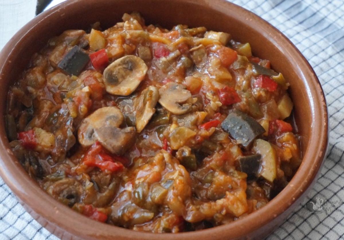 Pisto con champiñones