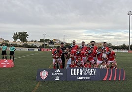 Alineación del Campanario en la ida de la previa de la Copa del Rey ante el Yuncos.