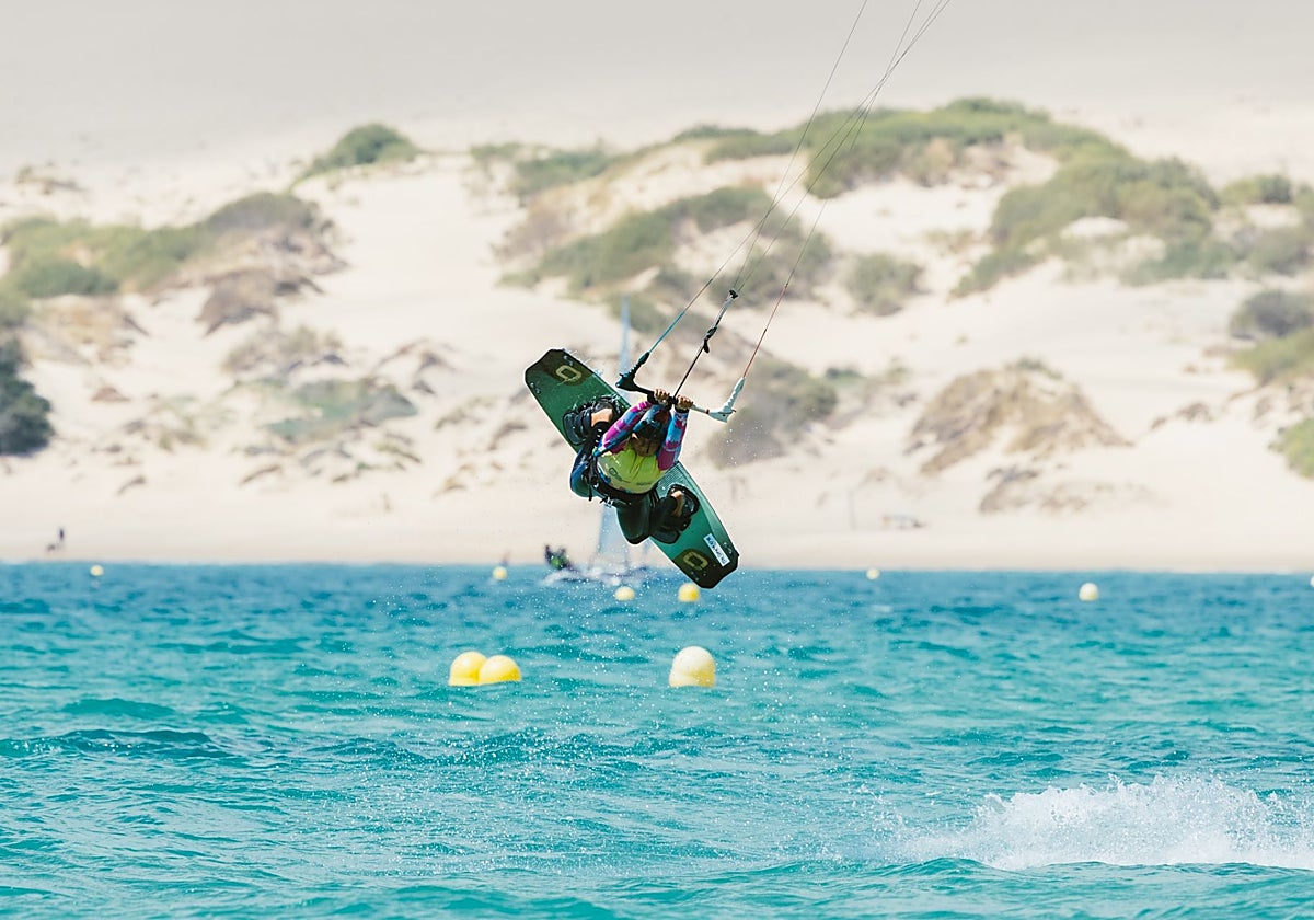 El moralo Nacho Castro durante la competición.