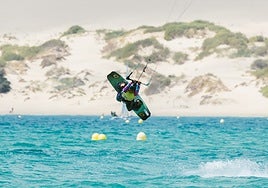 El moralo Nacho Castro durante la competición.
