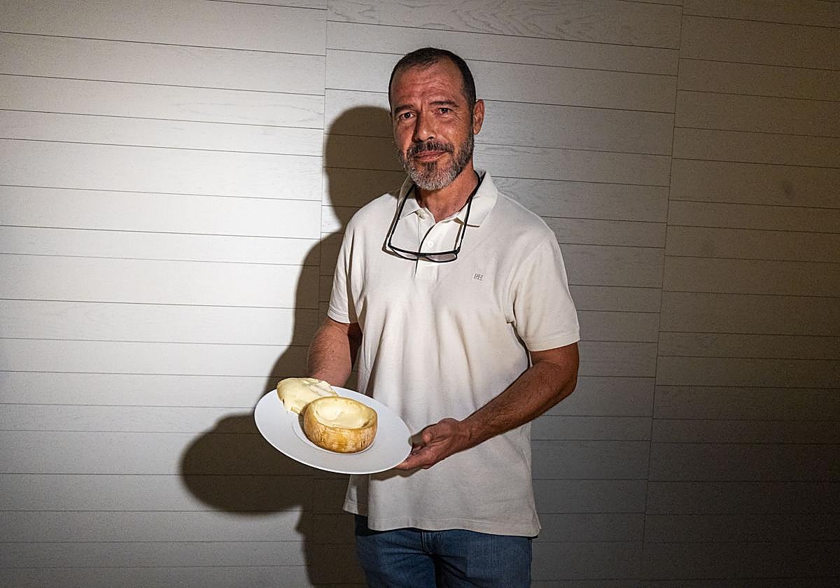 Diego Lindo, director de la quesería ganadora, este lunes en Atrio.