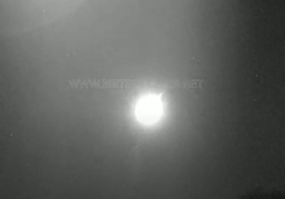 Una bola de fuego atraviesa la provincia de Badajoz