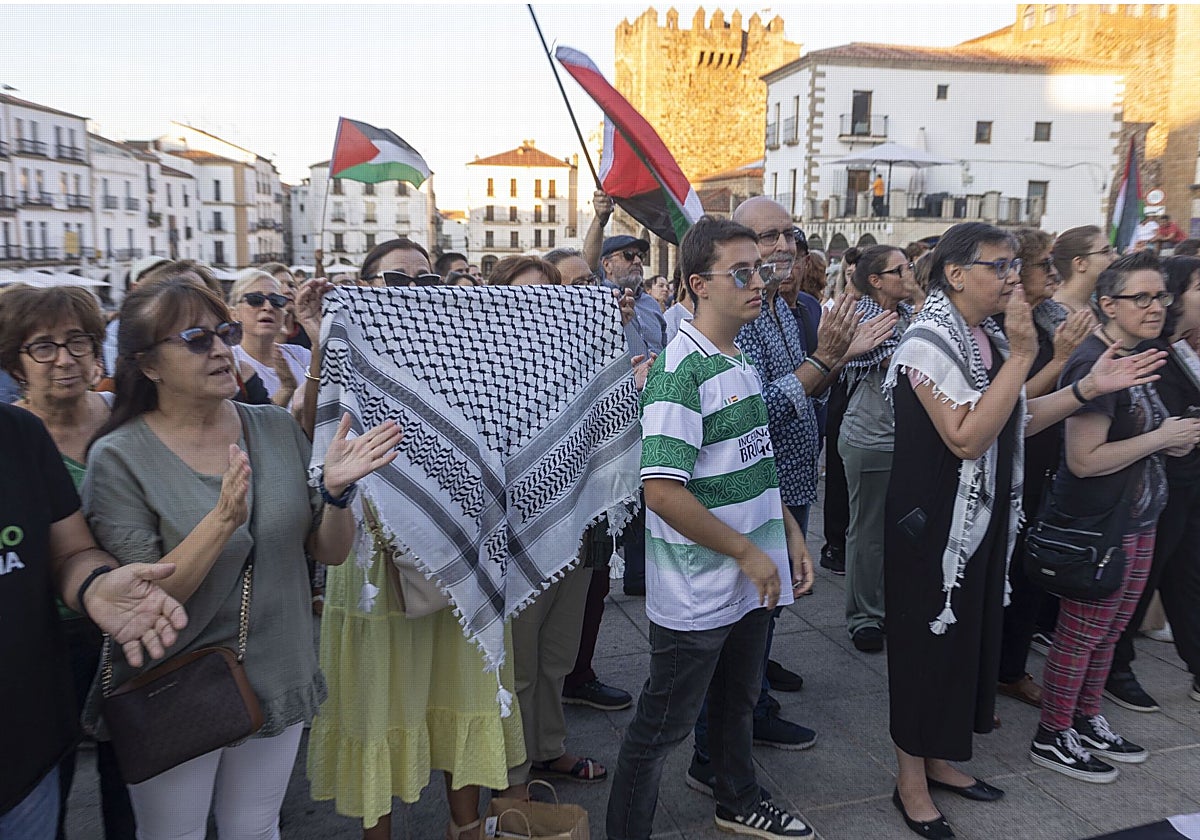 Manifestación del pasado 2 de octubre en la Plaza Mayor.
