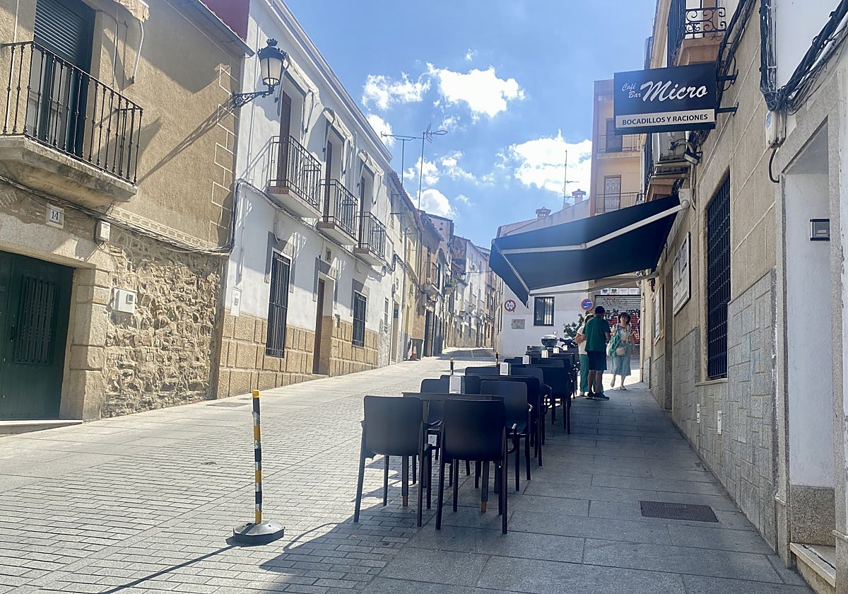 Zona en la que ocurrieron los hechos, a pocos metros del bar Micro.