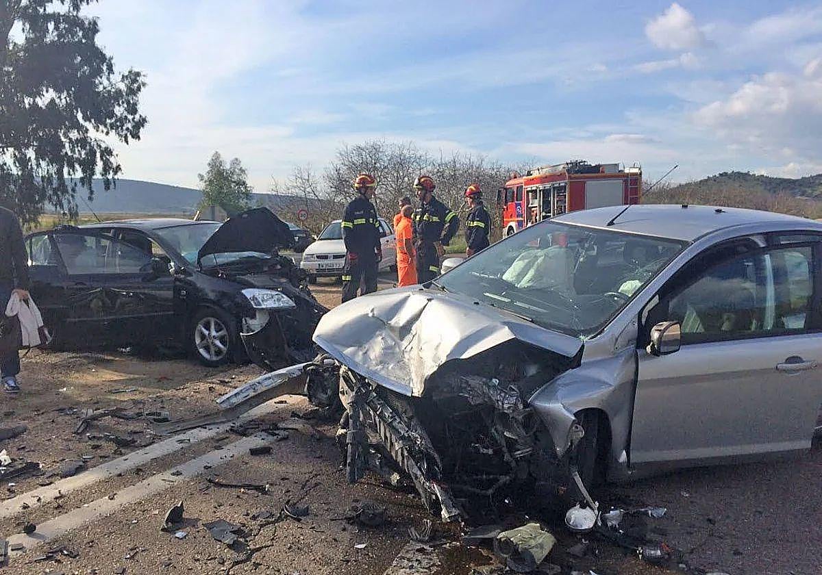 Imagen de archivo de otro accidente en Extremadura sin relación con este siniestro.