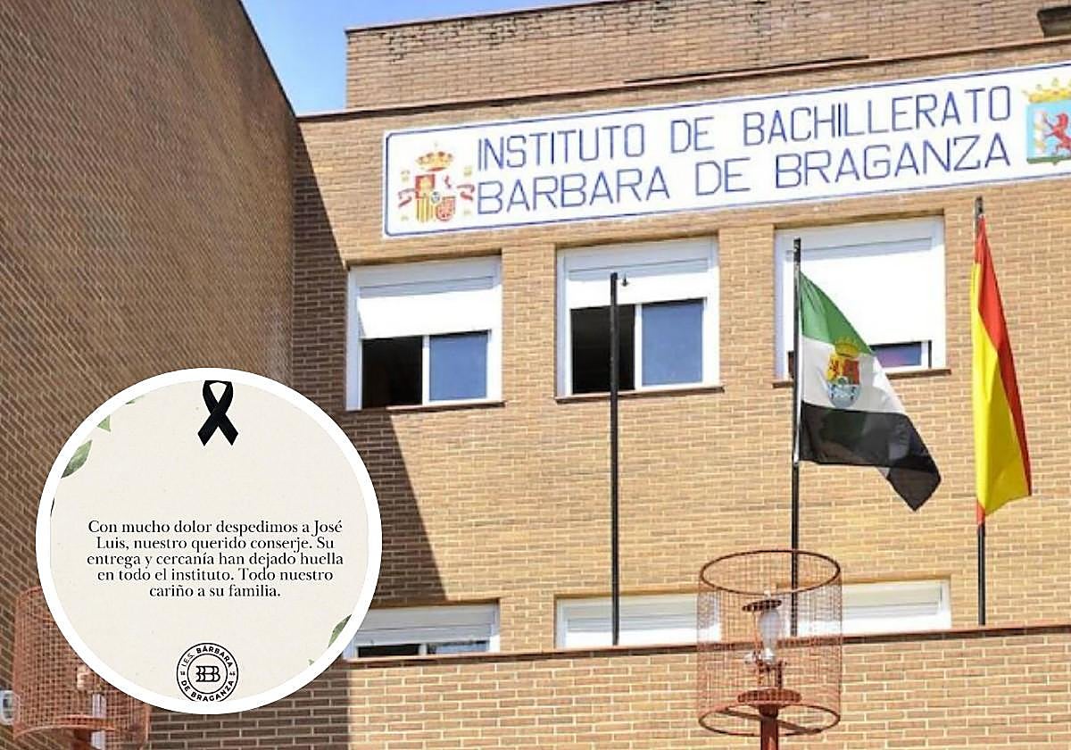 Emotivo adiós del IES Bárbara de Braganza a su conserje fallecido: «Su entrega ha dejado huella»