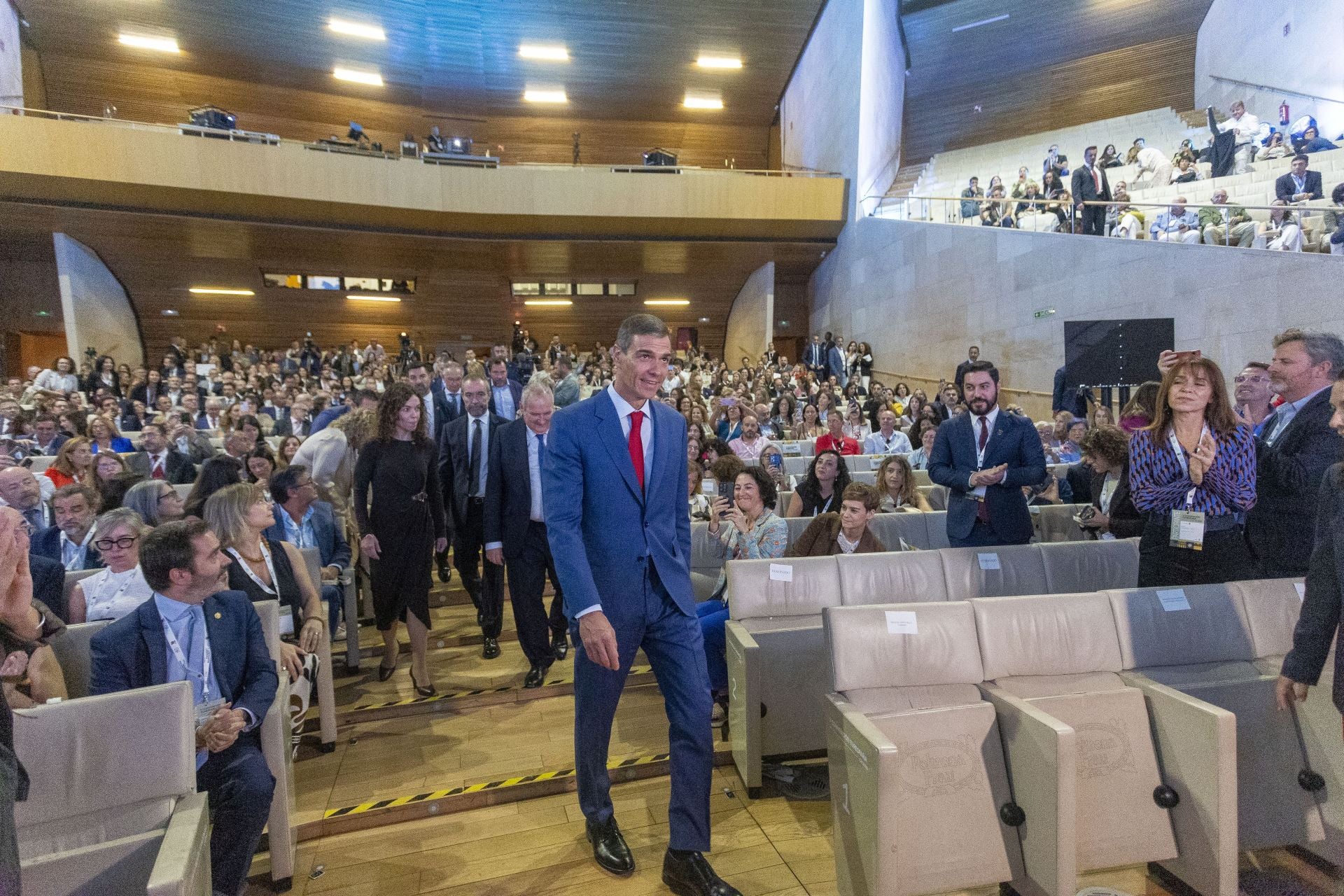 Fotos | La intervención de Pedro Sánchez en Turespaña, en imágenes