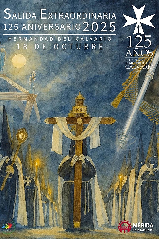 Cartel de la procesión extraordinaria de Calvario.