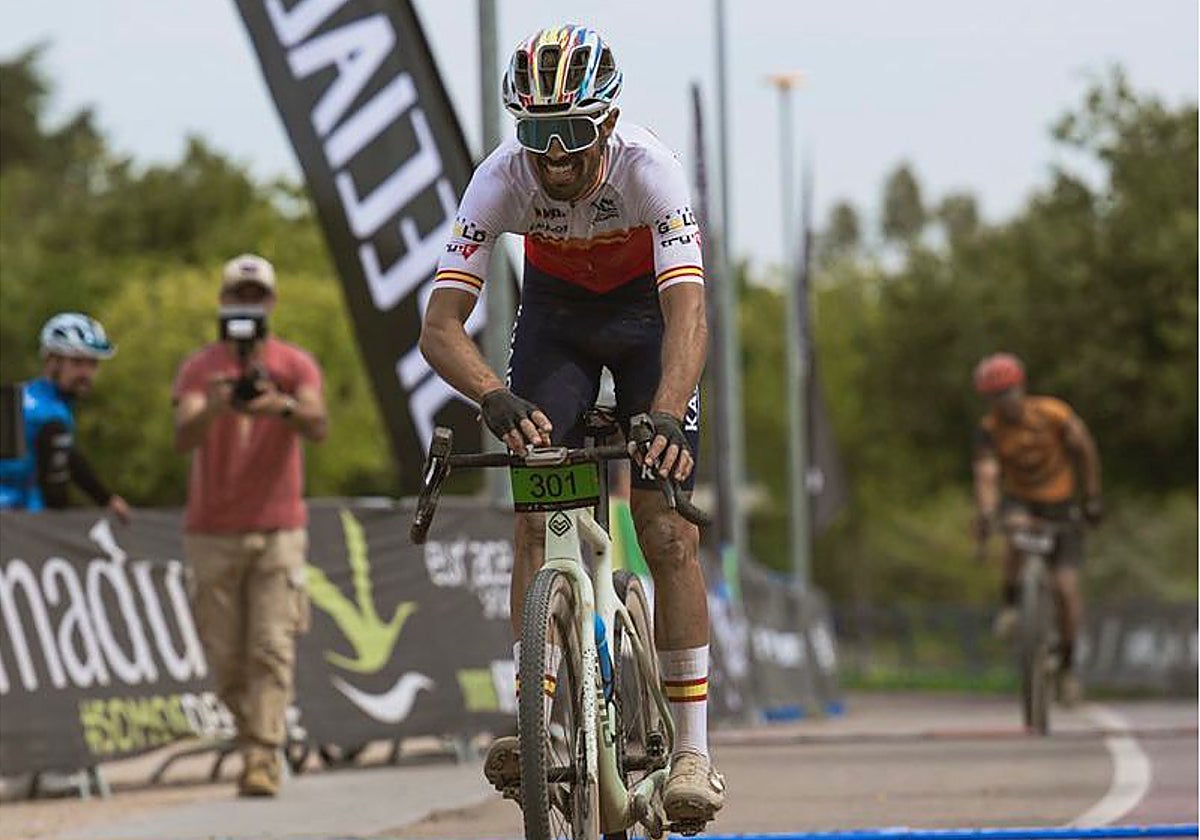 Loren Herrera durante la prueba disputada en Badajoz de la Copa de España.